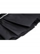 Punk Rock Pleated Square Buckle Belt With Decorative Metal Chain Mini Skirt With The Bag
