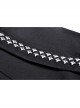 Punk Lace Mesh Pleated Lace Large Metal Pin Decoration Trim Mini Skirt