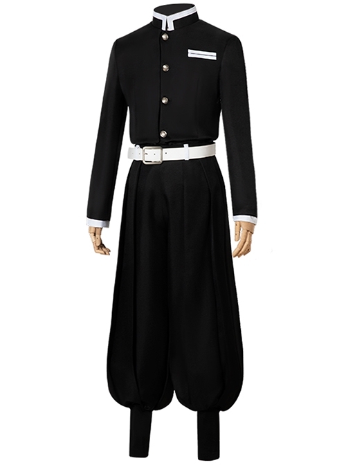 Demon Slayer Corps Kisatsutai Black Team Uniform Unisex Halloween Cosplay Costume Set
