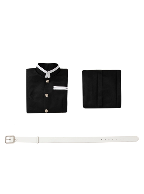 Demon Slayer Corps Kisatsutai Black Team Uniform Unisex Halloween Cosplay Costume Set