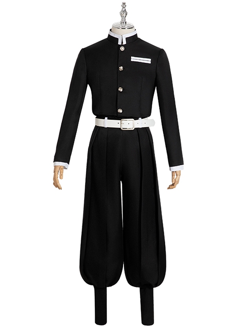 Demon Slayer Corps Kisatsutai Black Team Uniform Unisex Halloween Cosplay Costume Set