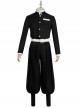 Demon Slayer Corps Kisatsutai Black Team Uniform Unisex Halloween Cosplay Costume Set