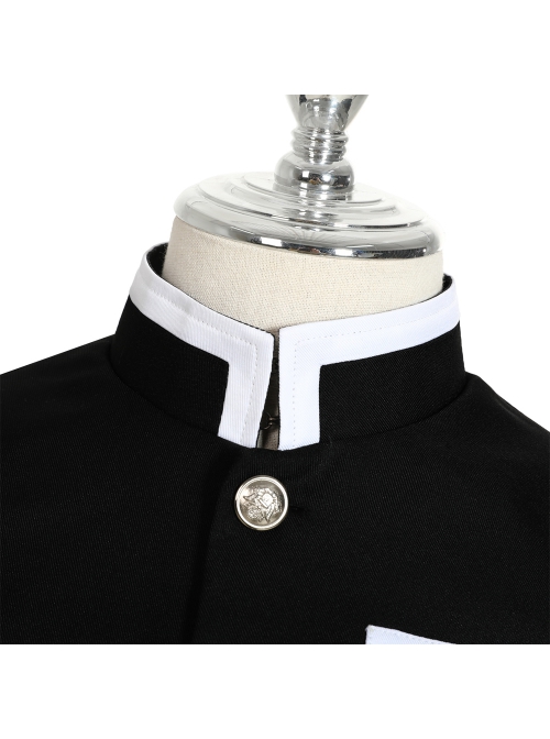 Demon Slayer Corps Kisatsutai Black Team Uniform Unisex Halloween Cosplay Costume Set