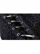 Punk Lace Double Layer Lace Cross Rope Design Metal Cross Decoration Irregular Mini Skirt