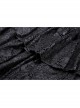 Punk Lace Double Layer Lace Cross Rope Design Metal Cross Decoration Irregular Mini Skirt