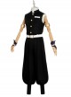 Demon Slayer Corps Uzui Tengen Black Vest Team Uniform Halloween Cosplay Costume Full Set