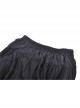 Punk Double Lace Embroidered Printed Pleats Irregular Cut Design Short Skirt