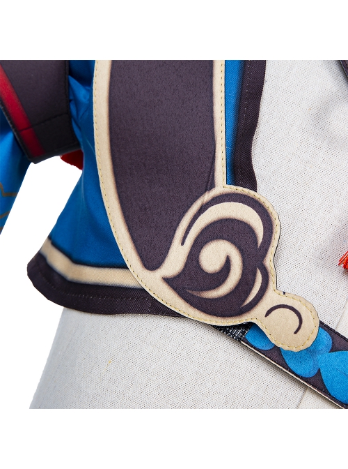 Genshin Impact Gorou Coral Palace Rebel General Halloween Cosplay Blue Costume Full Set
