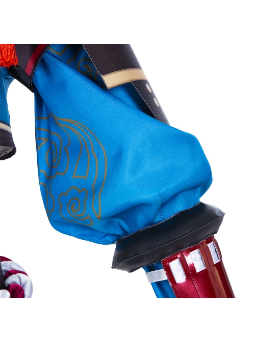 Genshin Impact Gorou Coral Palace Rebel General Halloween Cosplay Blue Costume Full Set