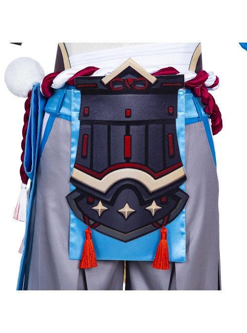 Genshin Impact Gorou Coral Palace Rebel General Halloween Cosplay Blue Costume Full Set