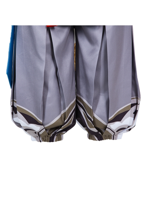 Genshin Impact Gorou Coral Palace Rebel General Halloween Cosplay Blue Costume Full Set