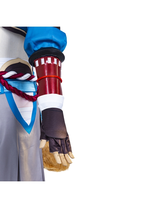 Genshin Impact Gorou Coral Palace Rebel General Halloween Cosplay Blue Costume Full Set