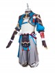 Genshin Impact Gorou Coral Palace Rebel General Halloween Cosplay Blue Costume Full Set