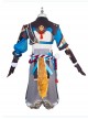 Genshin Impact Gorou Coral Palace Rebel General Halloween Cosplay Blue Costume Full Set