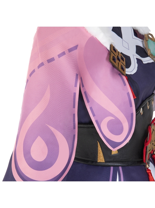 Game Genshin Impact Yun Jin Halloween Cosplay Costume Lolita Purple Dress Set