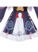 Game Genshin Impact Yun Jin Halloween Cosplay Costume Lolita Purple Dress Set