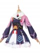 Game Genshin Impact Yun Jin Halloween Cosplay Costume Lolita Purple Dress Set