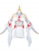 Naraka Bladepoint Tsuchimikado Kurumi Halloween Game Cosplay Costume White Dress Full Set