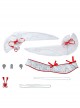 Naraka Bladepoint Tsuchimikado Kurumi Halloween Game Cosplay Costume White Dress Full Set