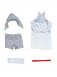 Naraka Bladepoint Tsuchimikado Kurumi Halloween Game Cosplay Costume White Dress Full Set
