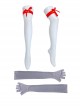 Naraka Bladepoint Tsuchimikado Kurumi Halloween Game Cosplay Costume White Dress Full Set
