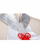 Naraka Bladepoint Tsuchimikado Kurumi Halloween Game Cosplay Costume White Dress Full Set