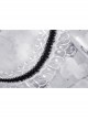 Punk Cute Pattern Print Decoration Lace Pleated Cuffs Daily White Blouse