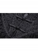 Gothic Retro Button Embroidery Pattern Print Embossing Lace Collar Blouse