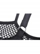 Punk Fake Two-Piece Sexy Tie Rope Design Net Knit Off The Shoulder T-Shirt