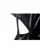 Black Punk Pointed Ears At The Hem Zipper Hoodie Long Sleeve Top