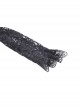 Gothic Lace Embroidered Embossed Print Puff Sleeves Lace Pleated Design Top