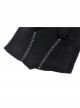 Punk Metal Buckle With Drawstring Trim Tight Halter Blouse