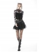 Punk Metal Buckle With Drawstring Trim Tight Halter Blouse