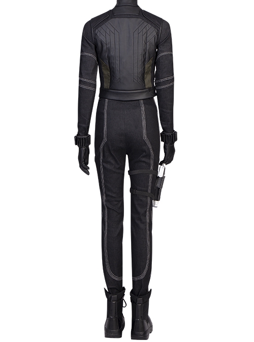 Hawkeye Season 1 Second Generation Black Widow Yelena Belova Halloween Cosplay Costume Black Battle Suit Set