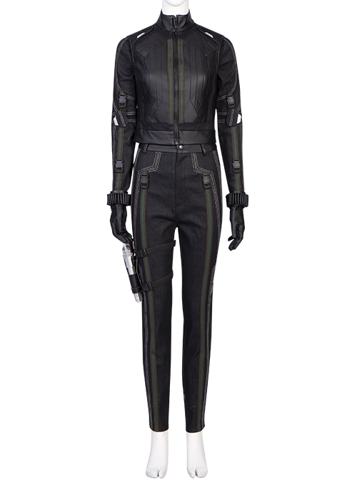 Hawkeye Season 1 Second Generation Black Widow Yelena Belova Halloween Cosplay Costume Black Battle Suit Set
