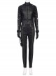 Hawkeye Season 1 Second Generation Black Widow Yelena Belova Halloween Cosplay Costume Black Battle Suit Set