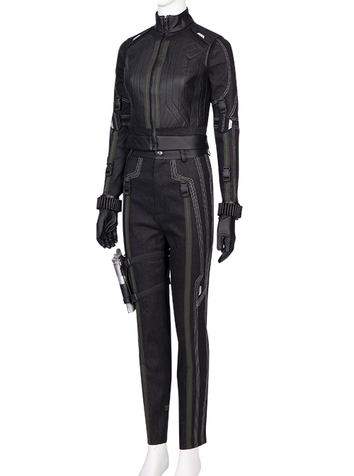 Hawkeye Season 1 Second Generation Black Widow Yelena Belova Halloween Cosplay Costume Black Battle Suit Set