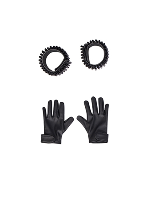 Hawkeye Season 1 Second Generation Black Widow Yelena Belova Halloween Cosplay Accessories Black Wrist Guards And Gloves