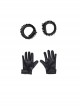Hawkeye Season 1 Second Generation Black Widow Yelena Belova Halloween Cosplay Accessories Black Wrist Guards And Gloves