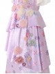 Anime Movie Encanto Isabela Halloween Cosplay Costume Long Purple Princess Dress