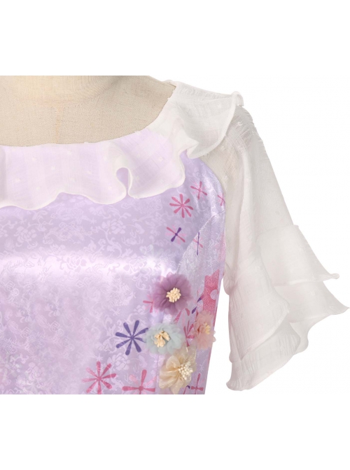 Anime Movie Encanto Isabela Halloween Cosplay Costume Long Purple Princess  Dress - Magic Wardrobes