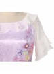 Anime Movie Encanto Isabela Halloween Cosplay Costume Long Purple Princess Dress