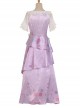 Anime Movie Encanto Isabela Halloween Cosplay Costume Long Purple Princess Dress