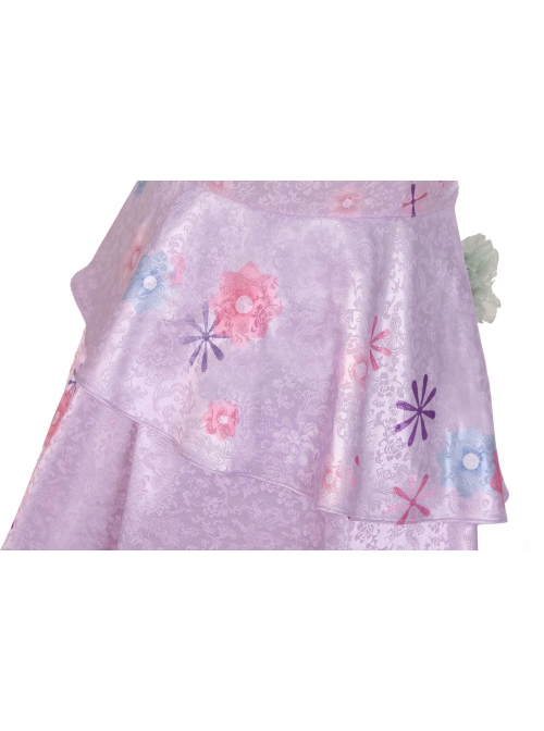 Anime Movie Encanto Isabela Halloween Cosplay Costume Long Purple Princess Dress