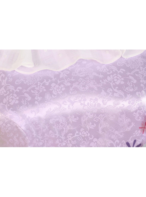 Anime Movie Encanto Isabela Halloween Cosplay Costume Long Purple Princess Dress