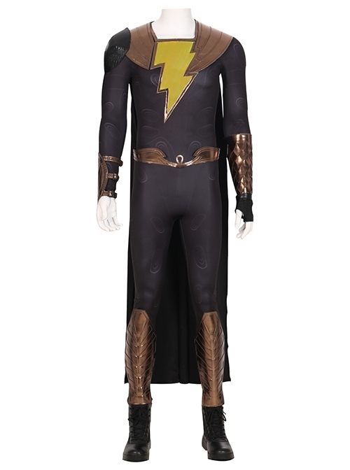 Shazam! Teth-Adam DC Super Villain Black Adam Halloween Cosplay Costume Battle Clothing Set
