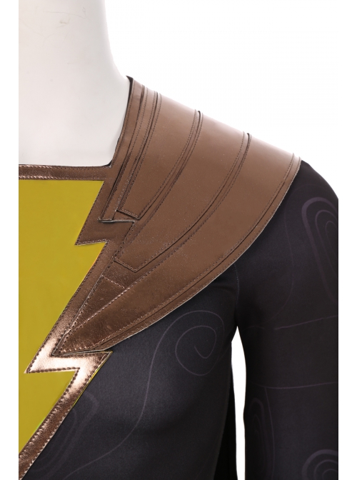 Shazam! Teth-Adam DC Super Villain Black Adam Halloween Cosplay Costume Brown Bodysuit