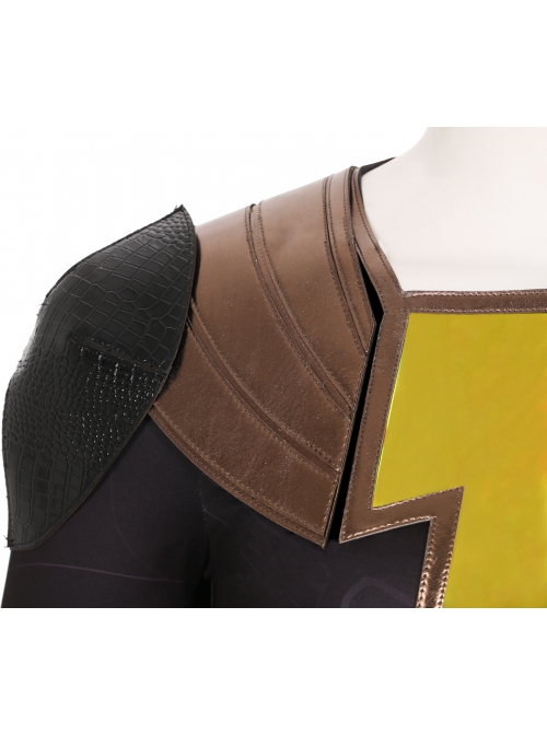 Shazam! Teth-Adam DC Super Villain Black Adam Halloween Cosplay Costume Brown Bodysuit
