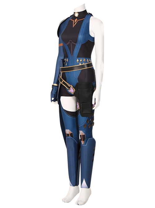 Valorant Duelist Reyna Halloween Game Cosplay Costume Set