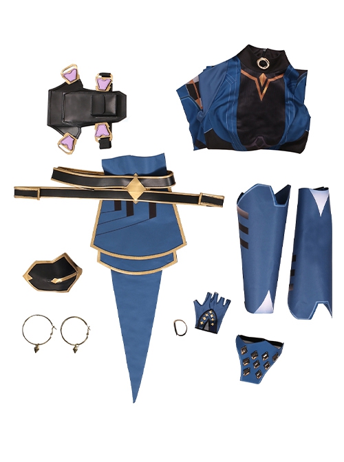 Valorant Duelist Reyna Halloween Game Cosplay Costume Set